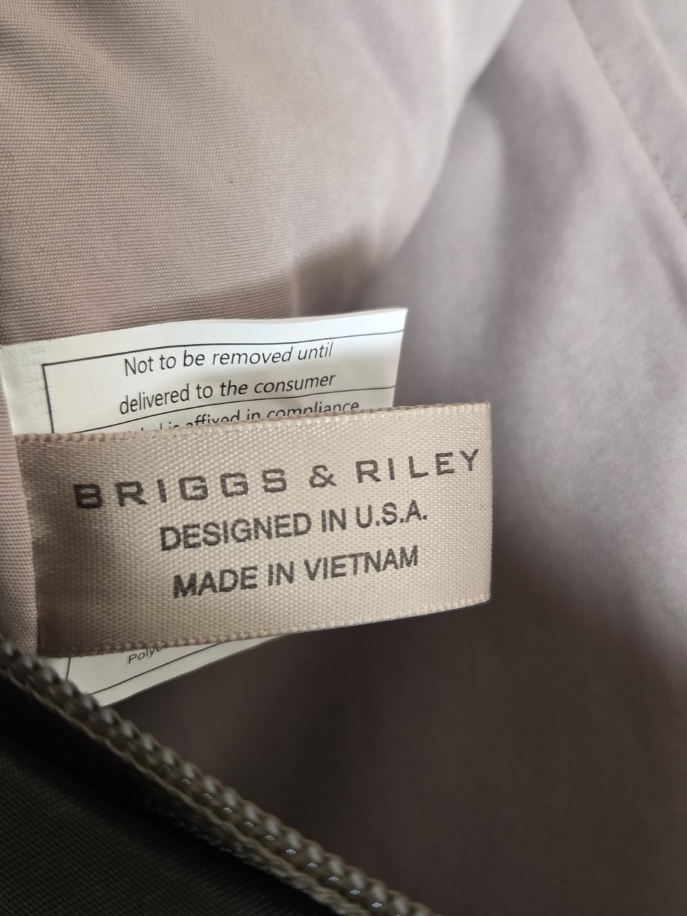 Briggs & Riley Rhapsody U-Zip Travel Backpack - Olive Green - Picture 6 of 16